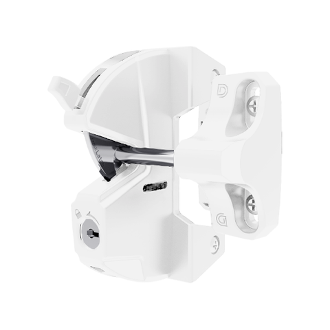 LOKK LATCH SINGLE SIDED - LOCKING WHITE