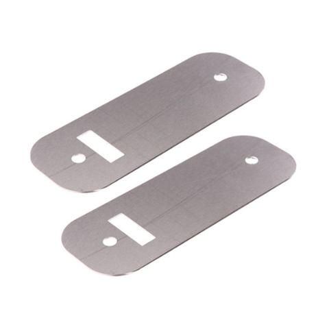 SCAR / BACKING PLATES FOR MECANICAL DIGITAL LOCKS & 54mm HOLE (PAIR) SS