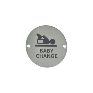 MNC ROUND SIGN - BABY CHANGE