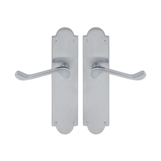 VICTORIAN LONGPLATE LEVERSET PLAIN PLATE PB