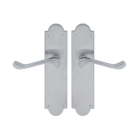 VICTORIAN LONGPLATE LEVERSET PLAIN PLATE PB