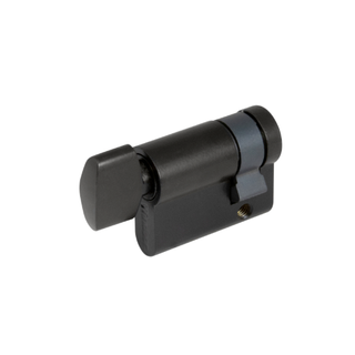 WINDSOR HALF EURO CYL / TURN 30mm BLACK