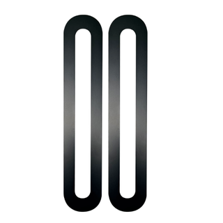 MN DL7000 SCAR PLATE / BACKING PLATES FOR 54MM HOLE (PAIR) BLACK