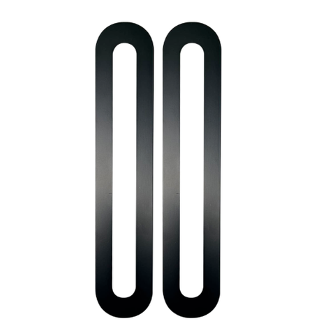 MN DL7000 SCAR PLATE / BACKING PLATES FOR 54MM HOLE (PAIR) BLACK