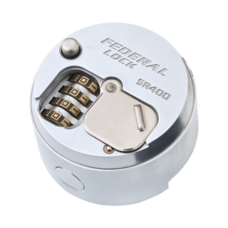 FEDERAL HEAVY DUTY SOLID STEEL COMBINATION  HOCKEY PUK LOCK