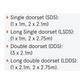 LOCKWOOD BATWING DOUBLE FIRE DOOR SEAL SET STANDARD