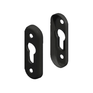 EURO CYLINDER ESCUTCHEON SET BLACK