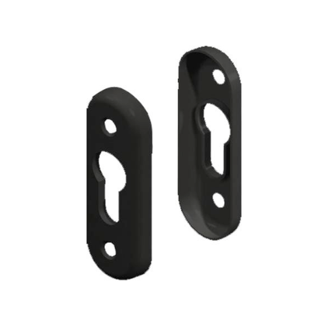 EURO CYLINDER ESCUTCHEON SET BLACK