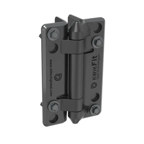 KWIK-FIT PIVOTING HINGE NO SPRING (PAIR) BLACK
