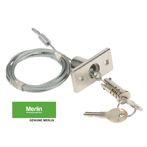 1702 GENUINE MERLIN KEYED CABLE GARAGE DOOR RELEASE