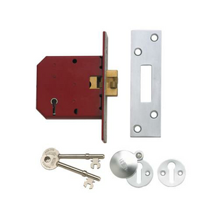 UNION SLIDING DOOR LOCK 5 LEVER 76mm CASE SC