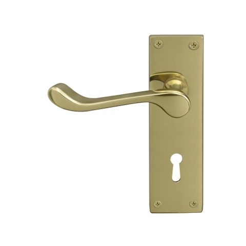 BELMONT LOCK FURNITURE LEVER SET PB