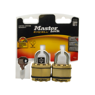 MASTER PADLOCK LAMINATED 45mm - TWIN PACK KA