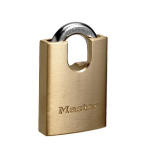 MASTER PADLOCK BRASS SHROUDED PADLOCK 40mm