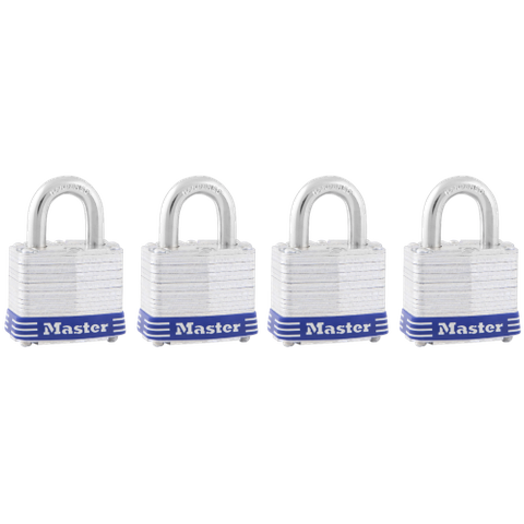 MASTER PADLOCK LAMINATED 40mm 4 PACK KA