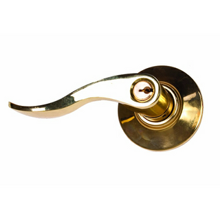 SYLVAN SEATTLE LEVER HANDLE  LH ENTRANCE PB