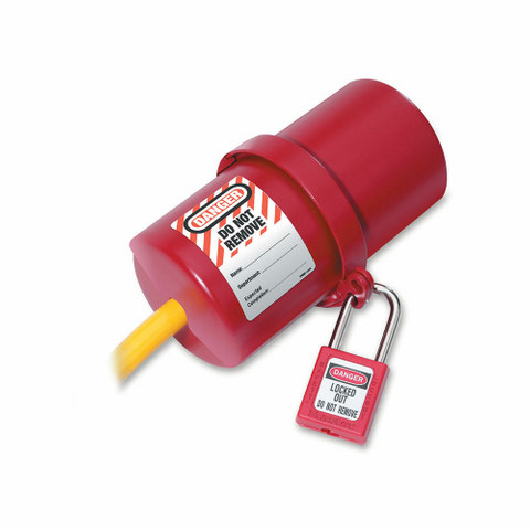 MASTER ROTATING LARGE ELECTRICAL PLUG LOCKOUT