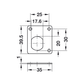 HAFELE CAM LOCK MOUNTING PLATE