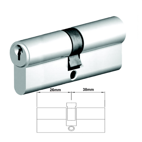 EURO DOUBLE CYL 5PIN 26/38 SC