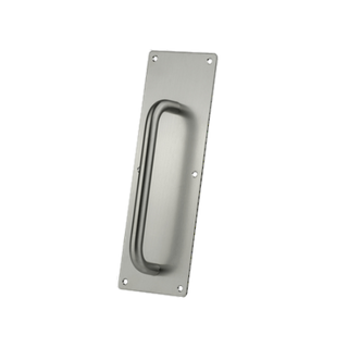 SYLVAN PULL PLATE AND HANDLE PLAIN 300mm x 100mm SS