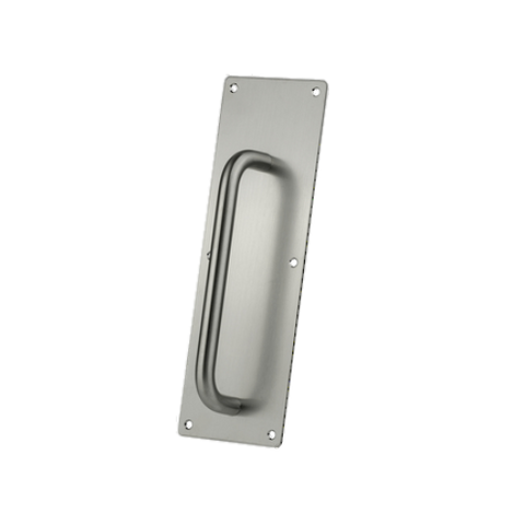 SYLVAN PULL PLATE AND HANDLE PLAIN 300mm x 100mm SS