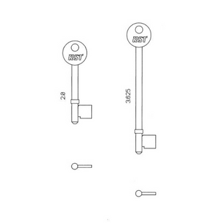 RST UNION 5 LEVER MORTICE BLANK