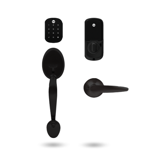 YALE 256 ASSURE AND GRIPSET COMBINATION BLACK