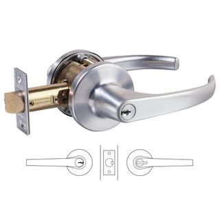 LOCKWOOD KEY IN LEVER COMMERICAL ENTRANCE SET SCP