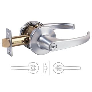 LOCKWOOD KEY IN LEVER COMMERCIAL ENTRANCE SET SCP