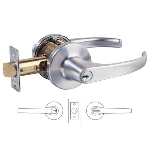 LOCKWOOD COMMERCIAL ENTRANCE LEVER SET SCP
