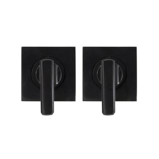 MINI LEVER TURN SET - 54mm SQUARE ROSE BLACK