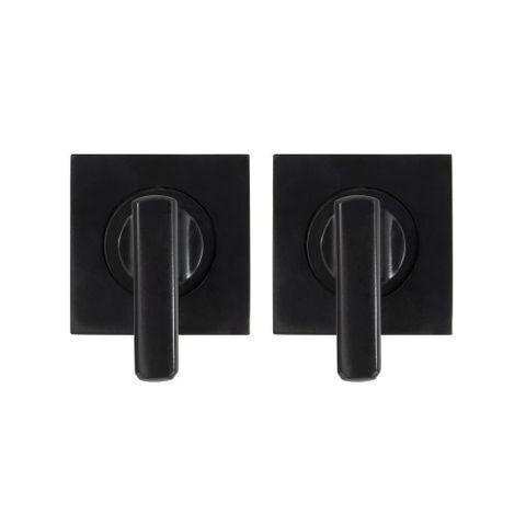 MINI LEVER TURN SET - 54mm SQUARE ROSE BLACK