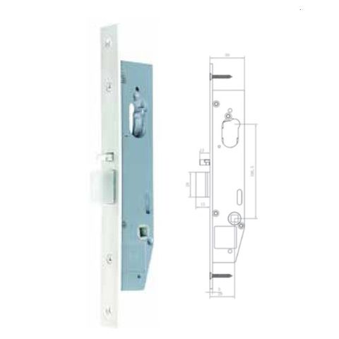 MNC MULTIFUNCTION MORTICE LOCK NARROW 28mm BACKSET ELEC SPECIAL LATCH