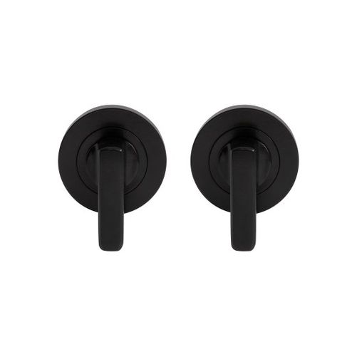 MINI LEVER TURN SET - 54mm ROUND ROSE BLACK