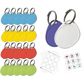 DS - LABEL-IT TAG W/RING ASSORTED COLOURS 25/PACK