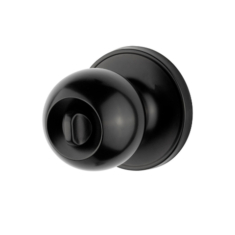 SO - SYLVAN BOSTON DOMESTIC ENTRANCE KNOB SET BLACK