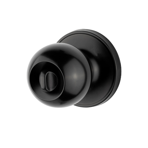 SO - SYLVAN BOSTON DOMESTIC PRIVACY KNOB SET BLACK