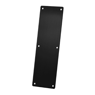 SYLVAN PUSH PLATE PLAIN 300mm x 100mm BLACK