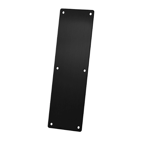 SYLVAN PUSH PLATE PLAIN 300mm x 100mm BLACK