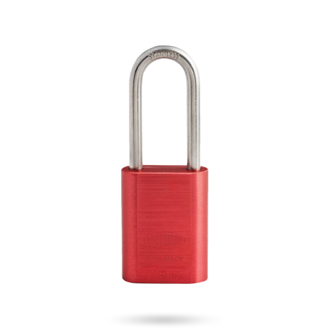 PADLOCK ALUMINIUM RED 50mm OPENING