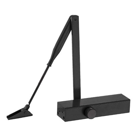 MNC DOOR CLOSER 2-6 WITH BACK CHECK & DELAYED ACTION BLACK