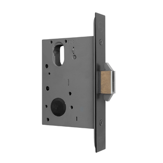 MNC MORTICE PRIMARY SLIDING DOOR DEADBOLT 60mm BLACK