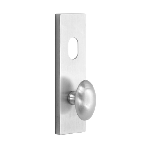 MNC EXTERNAL PLATE WITH KNOB / CYL HOLE WIDE SC