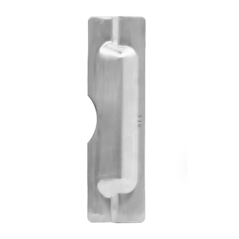 MNC DOOR LATCH GUARD / BLOCKER PLATE WIDE S/S