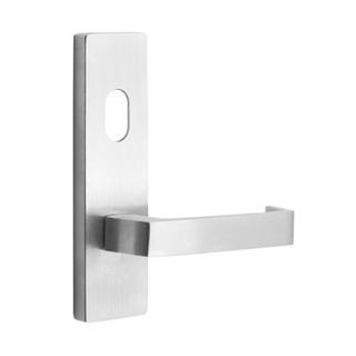 MNC EXTERNAL PLATE 87 SQ LEVER / CYL HOLE - WIDE STYLE SC