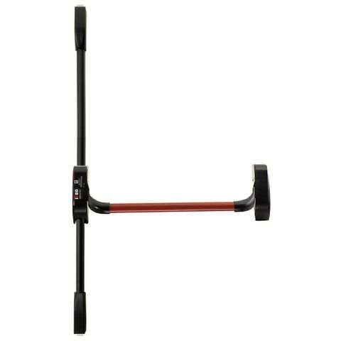 ISEO PANIC BAR EXIT DEVICE 3 POINT RED / BLACK 1130 / 2.4m