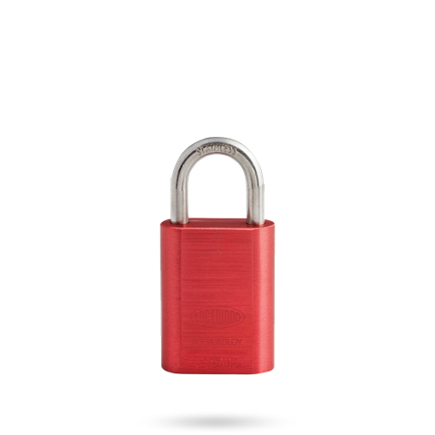 LOCKWOOD PADLOCK 40mm ALUMINIUM RED 5mm /19mm OPENING
