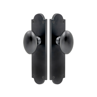 VICTORIAN STYLE PLAIN LONG PLATE WITH KNOB BLACK