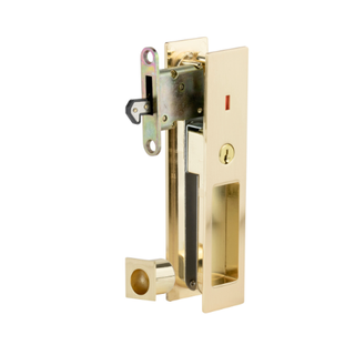 SYLVAN CAVITY SLIDER ENTRANCE SET SATIN BRASS