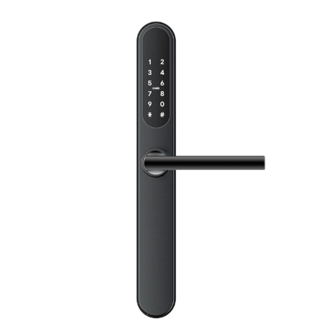 MN ELECTRONIC DIGITAL LOCK & HANDLESET BLACK WITH 60mm BACKSET